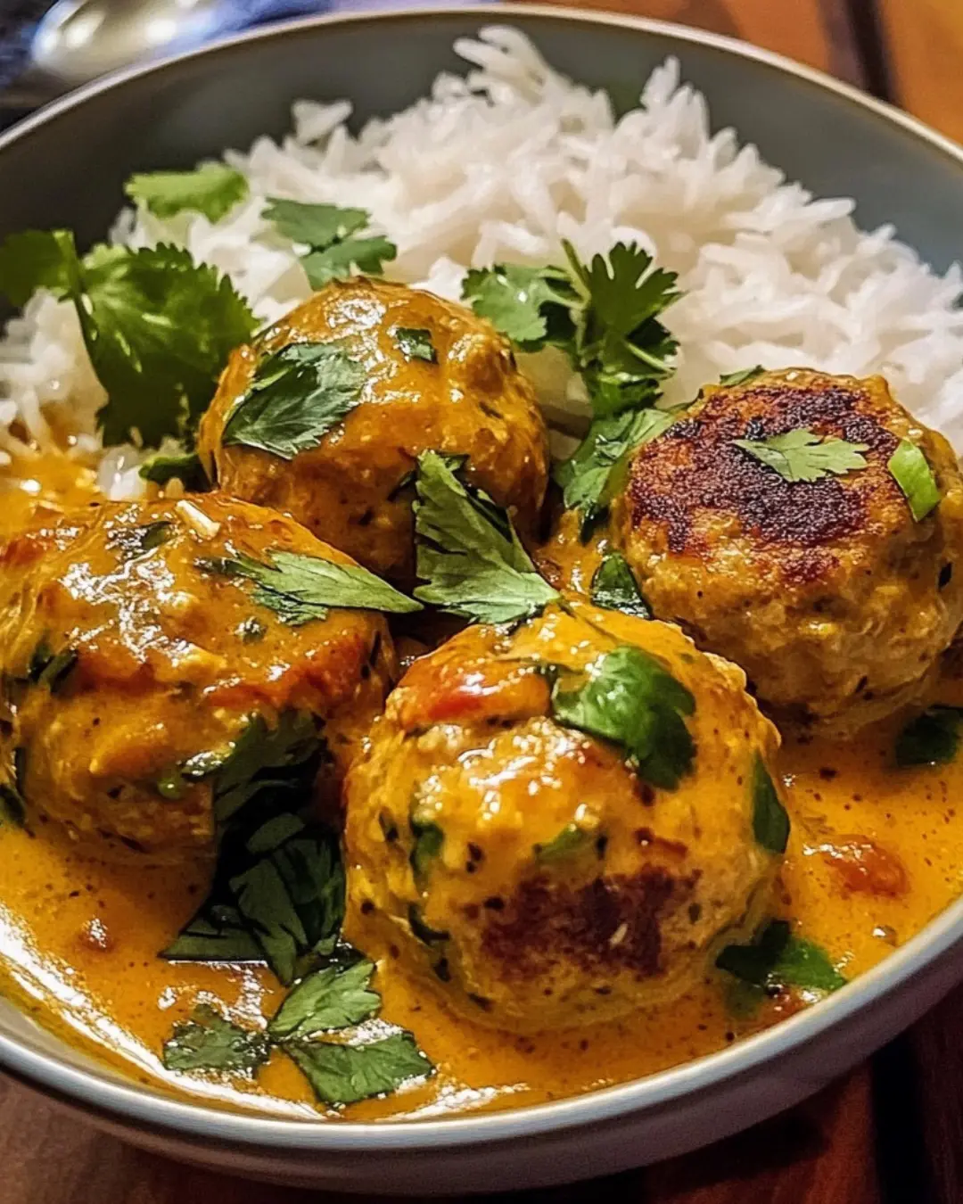 Asian-Style Chicken Meatball Curry