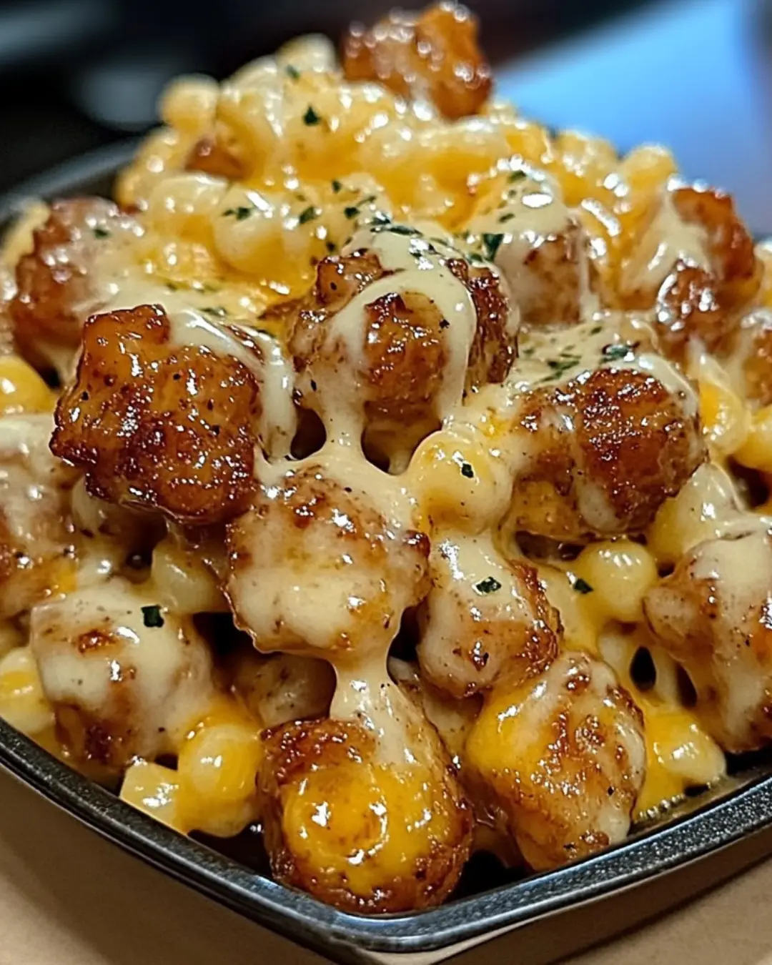 Creamy Honey Pepper Chicken Mac and Cheese Delight