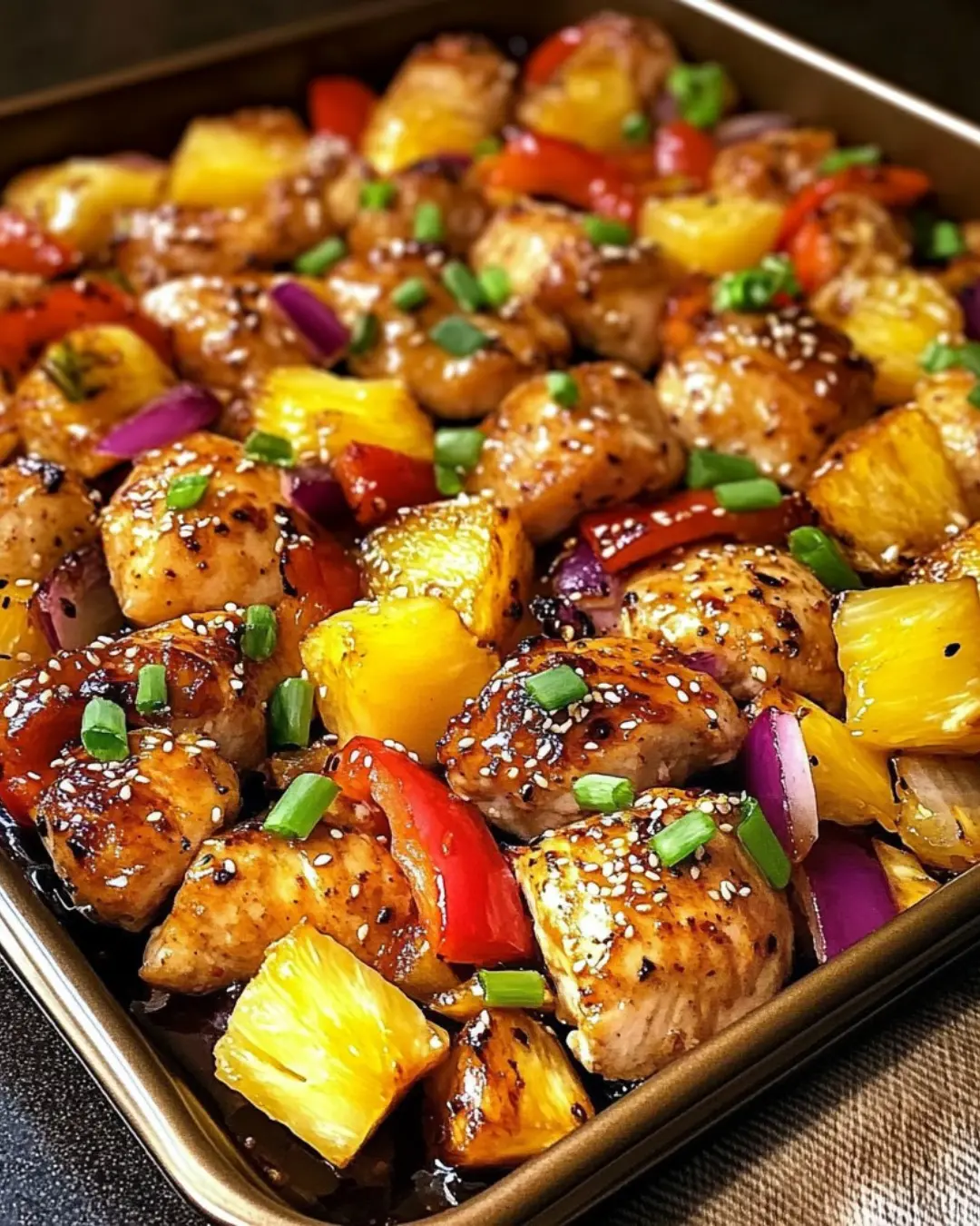 Hawaiian Chicken Sheet Pan