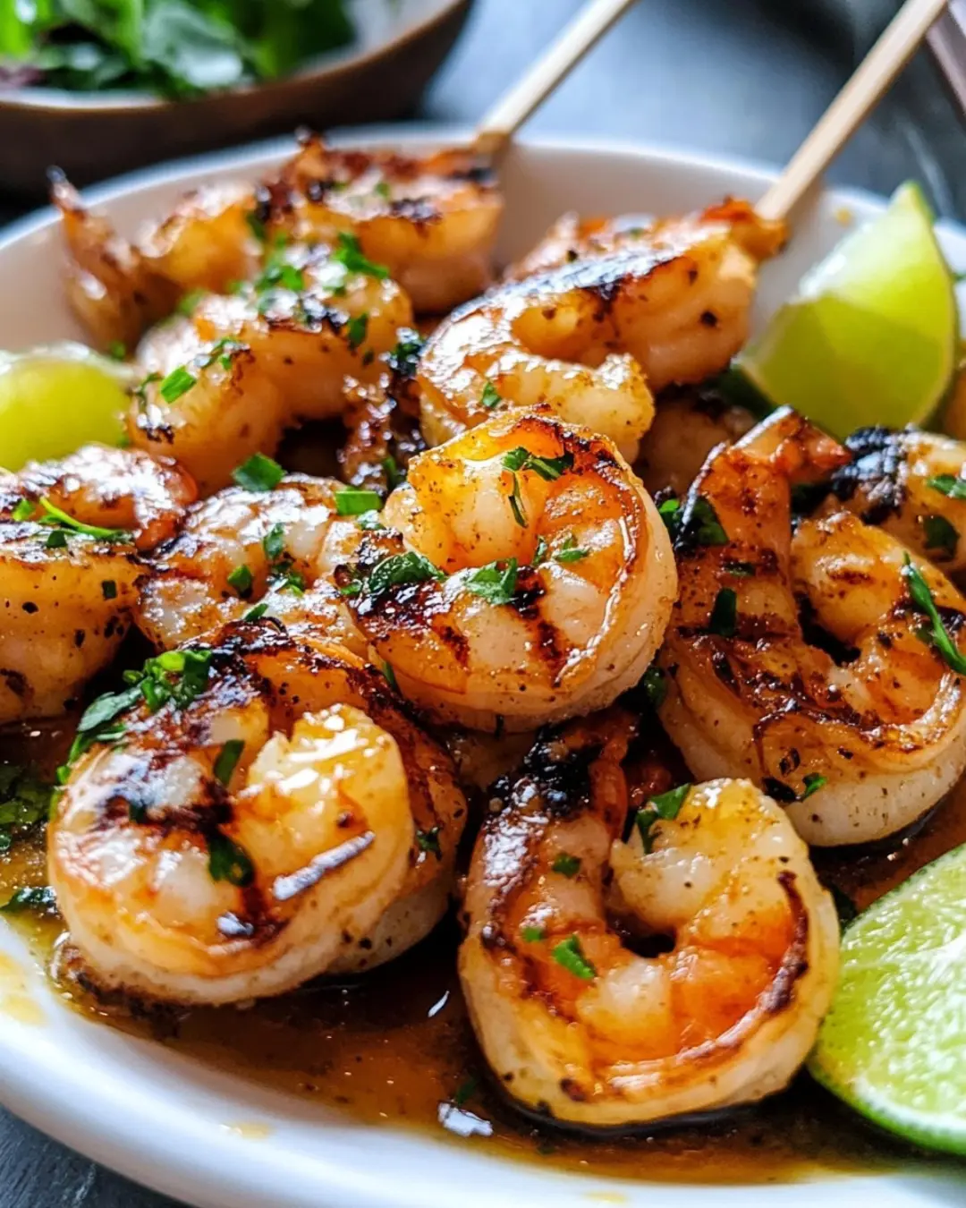 Honey Lime Grilled Shrimp Skewers