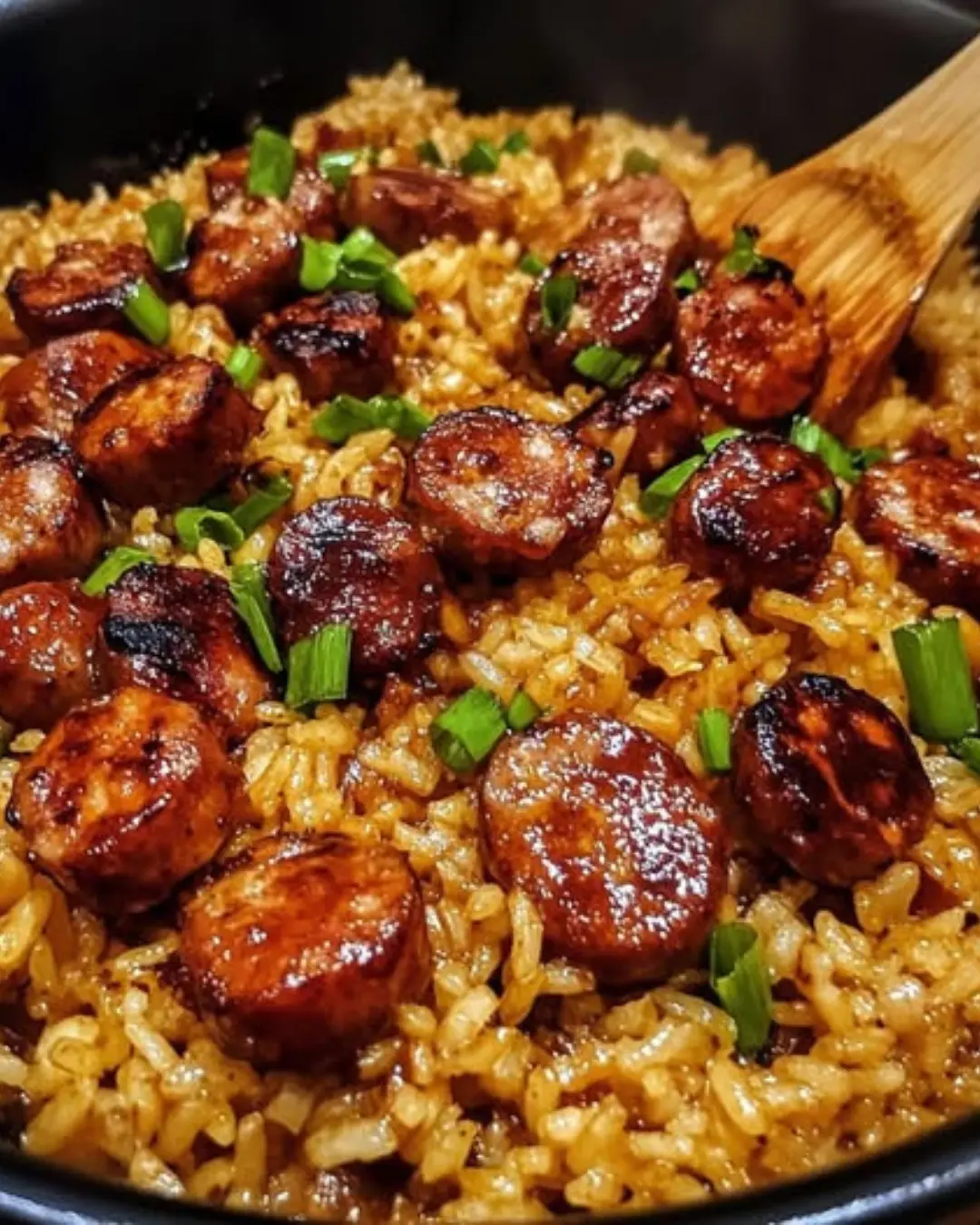 Sweet and Tangy BBQ Sausage Rice