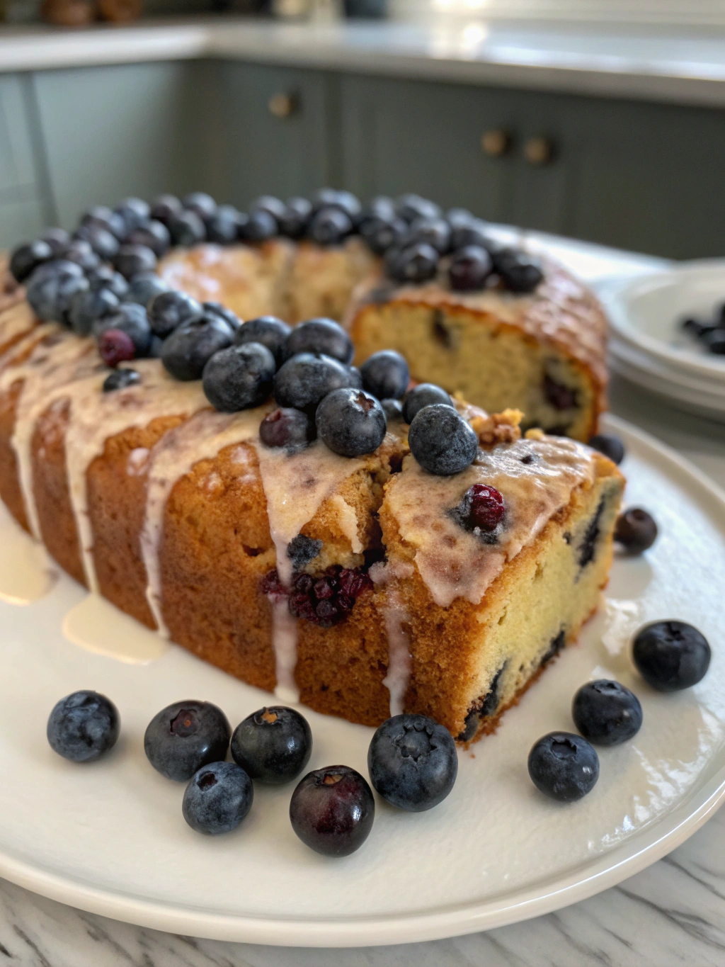 blueberry cake