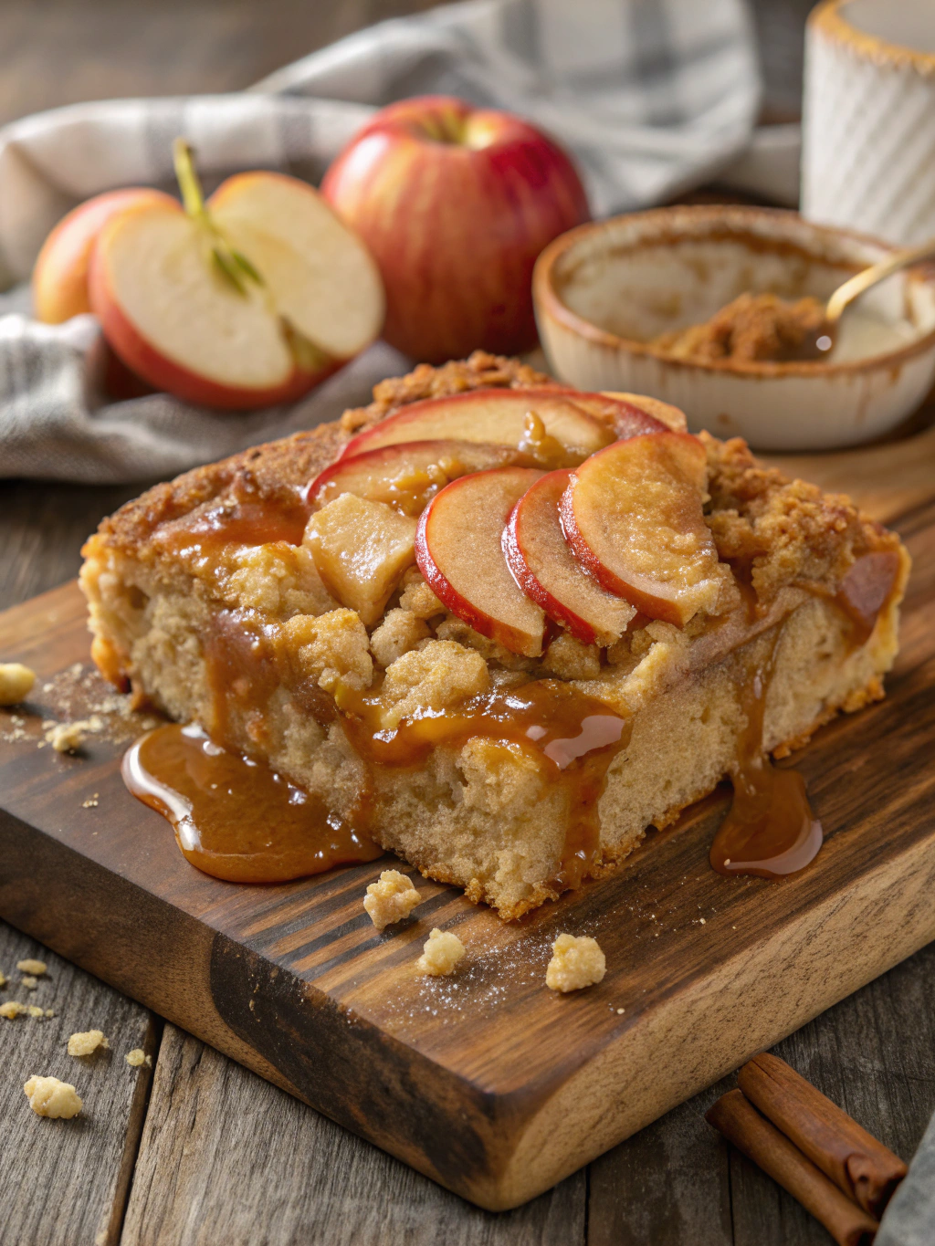 caramel apple dump cake