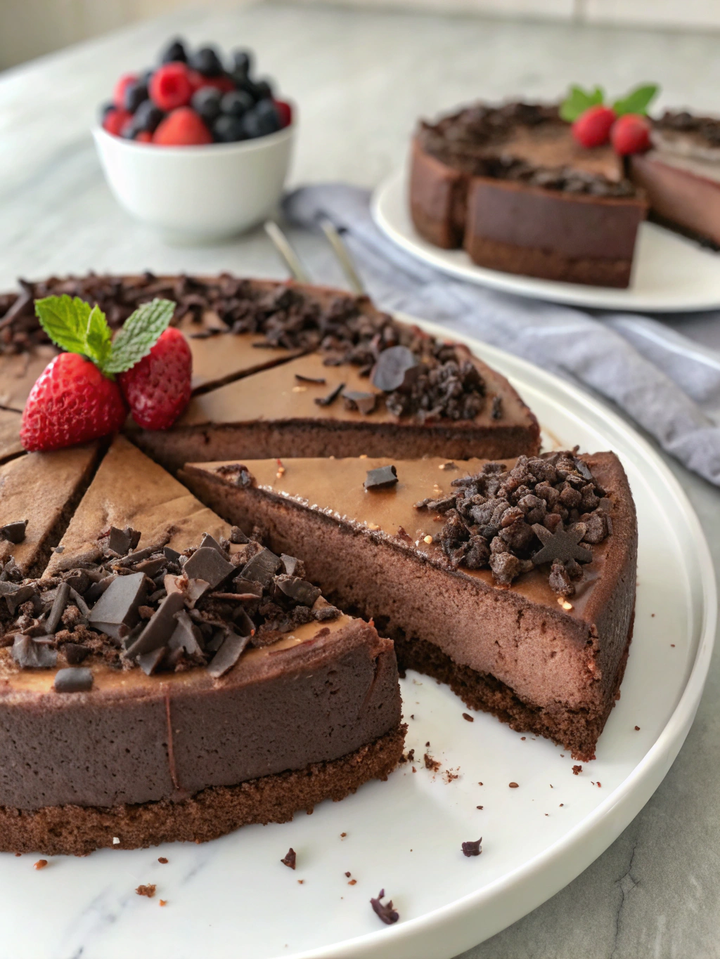 chocolate cheesecake